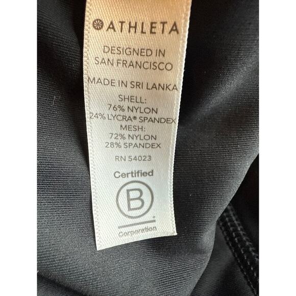 Athleta Lightning 7/8 Tight Womens Size XS in Black Yoga Run Workout - Picture 9 of 10